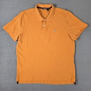 Victorinox Polo Shirt Mens Large Orange Short Sleeve Outdoors Hiking‎ Stretch